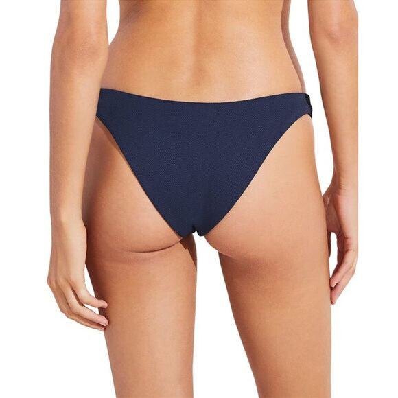 Eberjey Womens Pique Dree Bikini Bottom Low Rise Classic Cut Peaca Size S NWT - Picture 2 of 10